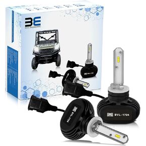 LED Head Light Replacement Bulb Kit 2-Pack, Compatible With Certain Polaris Ranger Side by Sides, See Fitment