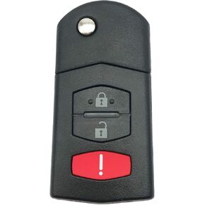 Key Fob Case Shell Fit for Mazda CX5 CX7 RX8 CX9 MX5 Keyless Entry Remote Car Key Fob Cover Casing (1)