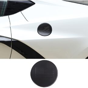 Car Fuel Tank Cover Trim with USA Flag Oil Gas Cap For Corvette C8 2020-2024 Car Exterior Decoration Sticker Accessories (Carbon fiber pattern)