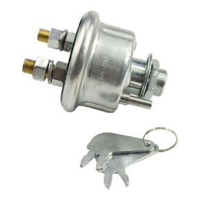 DELEYAPARS 7N0718 7H7290 Battery Disconnect Master Power Starter Switch with 2 Position 2 Stud 2 Keys for Caterpillar Excavators