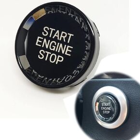 Crystal Start Stop Engine Switch Button Replacement for BMW 1 2 3 4 5 6 7 X1 X3 X4 X5 X6 F22 F30 F10 F32 F01 F15 F25 G30 G31 G11 G12 G01 (for F/G Chassis Start Stop Cover with Off Button, Red)