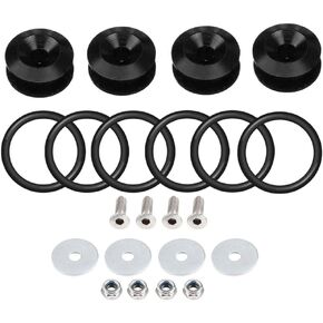 Bumper Quick Release Fastener Kit for Universal Front Rear Car Bumper (Blue) 6 x O-Ring