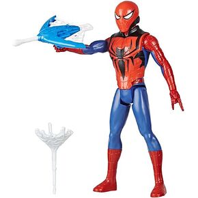 Spider-Man Marvel Titan Hero Series Blast Gear Action Figure Toy with Blaster, 2 Projectiles and 3 Armor Accessories, for Kids Ages 4 and Up