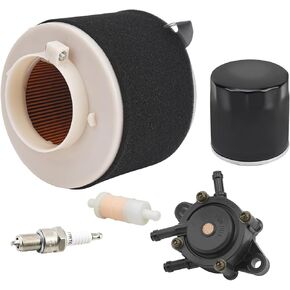 Air Oil Filter & Spark Plug & Fuel Pump & Fuel Filter Replacement for Kawasaki Mule SX 4x4 2017-2020 Mule 500 520 550 KAF300 1991-2004 Mule 600 610 KAF400 2005-2016 Mule 2500 2510 2520 KAF620 1997-00