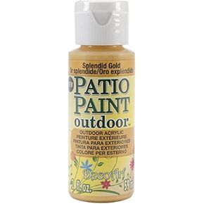 DecoArt Patio Paint, 2-Ounce, Splendid Gold