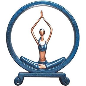 Yoga Girl Figurines Resin Yoga Girl Statues Ornaments Table Sculptures Decoration for Living Room Art Home Office Decoration