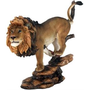 Pacific Giftware 10 3/4" Pride Rock King of The Jungle Savannah Lion Wildlife Home Statue Simba