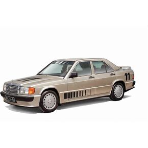 Italeri 3624 1:24 Mercedes-Benz 190E-Standing Model Making, Crafts, Hobby, Gluing, Plastic, Detailed Construction Kit, Multicoloured