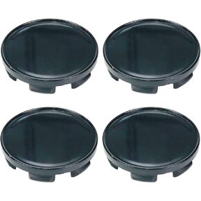 53mm Wheel Rim Hub Center Covers Center Caps Replacement Compatible with Chevrolet if Applicable 50mm Lug to Lug Dia (Black Base) - 4Pcs