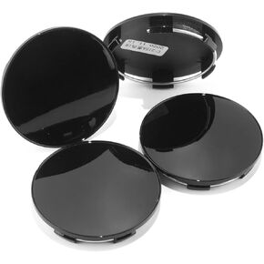 2.6in Wheel Center Caps 66mm ABS Plastic Wheel Center Hubcaps 4Pcs Universal Center Cover Replacement Color:High Black