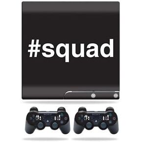 Skin Compatible with Sony Playstation 3 PS3 Slim + 2 Controllers – Squad | MightySkins Protective, Durable, and Unique Vinyl wrap Cover | Easy to Apply, Remove, and Change Styles | Made in The USA