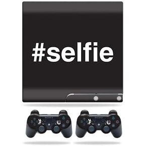 Skin Compatible with Sony Playstation 3 PS3 Slim + 2 Controllers – Selfie 2 | MightySkins Protective, Durable, and Unique Vinyl wrap Cover | Easy to Apply, Remove, and Change Styles | Made in The USA