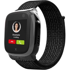 بديل سوار الأطفال المصنوع من النايلون متوافق مع Xplora X5 / XGO 2/XGO 3، أحزمة ساعة بخطاف وحلقة مصممة خصيصًا للأولاد والبنات، متوافقة مع Xplora X5 Play/ XGO2/XGO3، أصفر أزرق