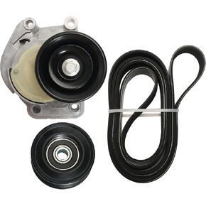 90K-38488 Complete Serpentine Belt Tensioner Drive Component Kit, Fits for Lexus GS430/GS400/GX470/LX470/LS430/SC400, Fits for Toyota Tundra/Land/Sequoia/4Runner 98-09#4.0L 4.3L 4.7L