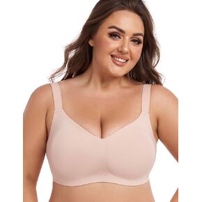 Women's Seamless Wirefree Bras Plus-Size Wireless Bra T-shirt Bra Full Coverage Bralettes Comfort Everyday Bras