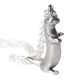 Tiny River Otter Necklace - Cute Otter Charm Necklace