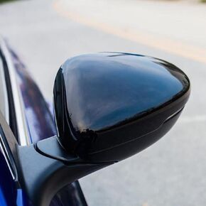 New 2pcs Glossy Black Door Exterior Rearview Mirror Cover Cap Trim for Honda Accord 2018 2019 2020 2021 (Glossy Black)