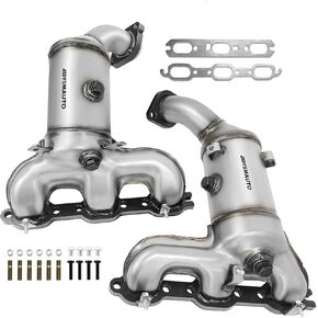 Front&Rear Catalytic Converter Compatible with Chrysler Sebring 2007 2008 2009 2010 3.5L, Dodge Journey 2009 2010 4.0L V6 Catalytic Convertor Direct-fit Euro IV 16627 16628 (EPA Compliant)