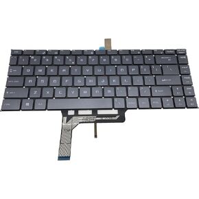 USA for MSI P65 GS65 Creator 9SE 9SF 9SG 8SD 8SE 8SF PS42 PS63 8M 8RC GS65VR GF63 MS-16R1 26R1 16Q1 Q2 Q3 PS42 WP65 WS65 9Z.NEVBN.C1D NSK-FDCBN Gray with Backlight Keyboard