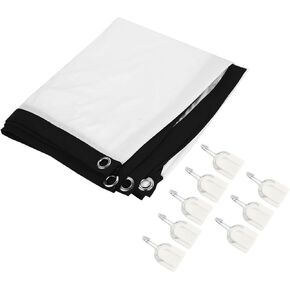 100inch 16:9 HD Projector Screen, Projector Screen Curtain 3D Film Portable Projector Screen Curtain Wall Mount White Projector Screen Movie Screens for Projector(100in) in Kuwait