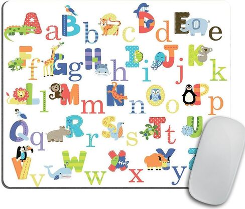 Colourful Animal Alphabet Mouse Pad, Present Mouse pad in Saudi Arabia