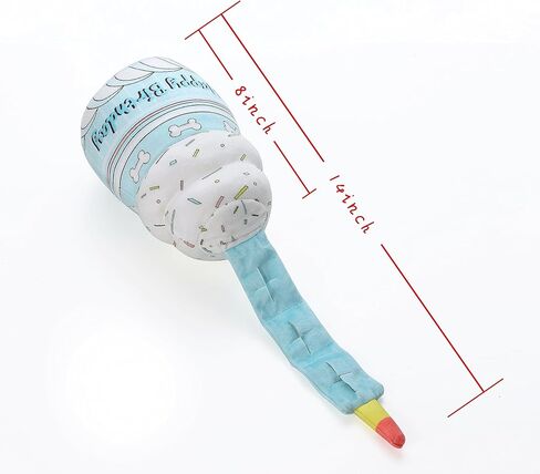 لعبة لغز عيد ميلاد الكلب، ألعاب للكلاب من القطيفة تصدر صوتًا للكلاب الصغيرة والمتوسطة، حجم الكعكة 8 بوصات in Kuwait