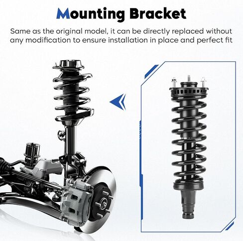 Front and Rear Struts Assembly Shock Fit for 2002-2009 Chevy Trailblazer/Gmc Envoy, 2002-2006 for Trailblazer Ext/Envoy Xl, 04-07 for Buick Rainier, for Envoy Xuv/Isuzu Ascender/Oldsmobile Bravada/SSR in Saudi Arabia