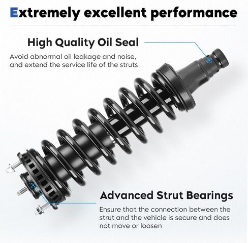 Front and Rear Struts Assembly Shock Fit for 2002-2009 Chevy Trailblazer/Gmc Envoy, 2002-2006 for Trailblazer Ext/Envoy Xl, 04-07 for Buick Rainier, for Envoy Xuv/Isuzu Ascender/Oldsmobile Bravada/SSR in Saudi Arabia