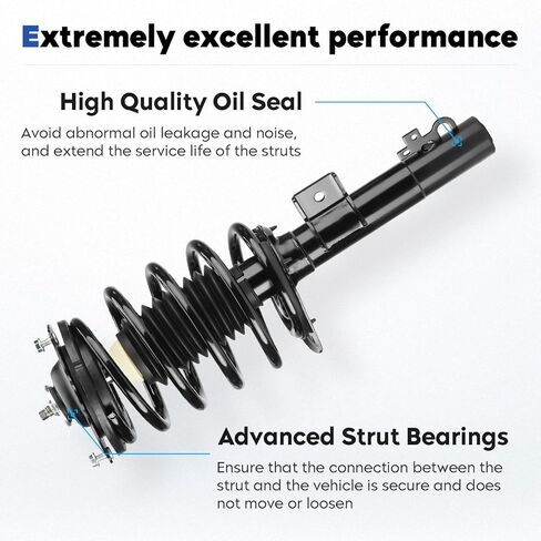 Front Struts Assembly Shock Absorber Compatible with 1996-2007 Ford Taurus 1996-2005 Mercury Sable, Replace for 171615 (Set of 2) in Saudi Arabia