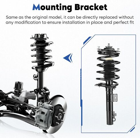 Front Struts Assembly Shock Absorber Compatible with 1996-2007 Ford Taurus 1996-2005 Mercury Sable, Replace for 171615 (Set of 2) in Saudi Arabia