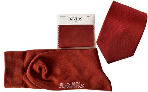 Solid Burnt orange Mens Mid-Calf dress socks in Saudi Arabia
