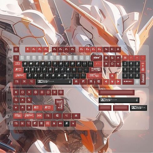 PBT Keycaps 140 Full Keys Set Custom Keycaps, Cherry Profile Dye-Sublimation, Compatiability with 100%, 96%, 90%, 85%, 80%, 75%, 65%, 60% Percent Mechanical Keyboard (1970) in Kuwait