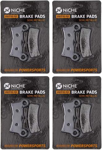 NICHE Brake Pad Set for Harley-Davidson Street Glide Tri 83911-09B Rear Semi-Metallic in Saudi Arabia