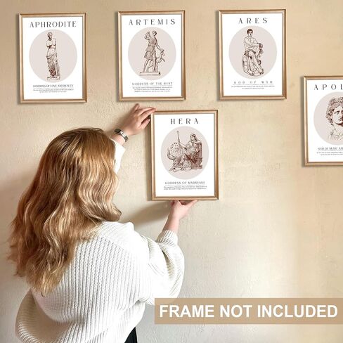 12Pcs Greek Mythology Decor Poster (8"x10") Greek Statue Decor, Greek Decor, Greek Gods Wall Art, Greek Party Decorations, Greek Mythology Gifts, Greek God Statues Poster, Greek Wall Art - UNFRAMED in Saudi Arabia