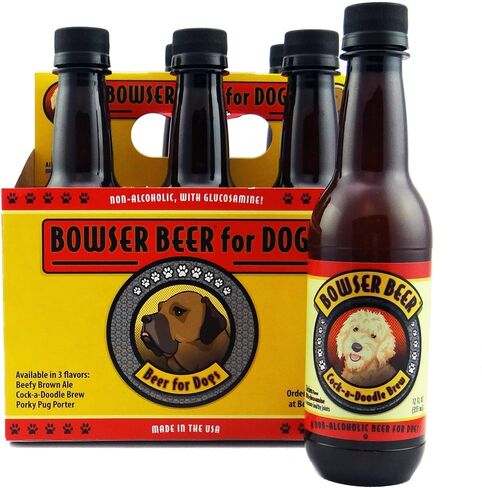 Bowser Beer Cock-A-Doodle Brew, Beer For Dogs, 12-Ounce Bottles (Pack Of 6) in Saudi Arabia