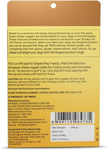 Dogsee Play Treatoy Refill Pack (30 Pcs) 420g/14.7oz | Toys for Dogs | Himalayan Cheese Bars in Saudi Arabia