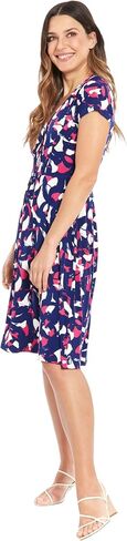 London Times V-Neck Short Sleeve Smocked Detail Chic Summer Wedding Guest Dresses for Women in Saudi Arabia