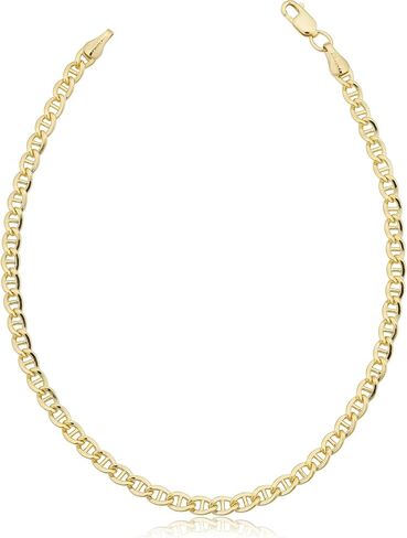 Solid 14k Yellow Gold Mariner Link Bracelet for Men and Women (3.4 mm, 8.5 inch) in Saudi Arabia