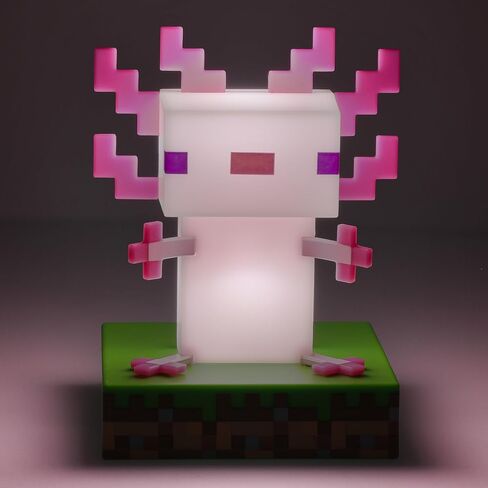 Minecraft Officially Licensed Axolotl Free Standing Desk Light, Gaming Room Decor and Merchandise for Boys and Girls, Nightlight Gift Accessory for Playroom and Bedroom | Paladone in Saudi Arabia