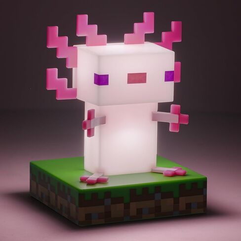 Minecraft Officially Licensed Axolotl Free Standing Desk Light, Gaming Room Decor and Merchandise for Boys and Girls, Nightlight Gift Accessory for Playroom and Bedroom | Paladone in Saudi Arabia