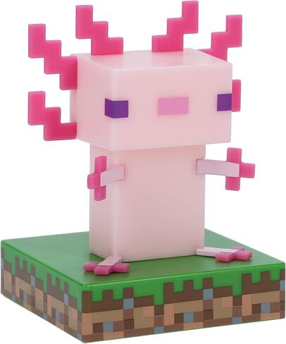 Minecraft Officially Licensed Axolotl Free Standing Desk Light, Gaming Room Decor and Merchandise for Boys and Girls, Nightlight Gift Accessory for Playroom and Bedroom | Paladone in Saudi Arabia