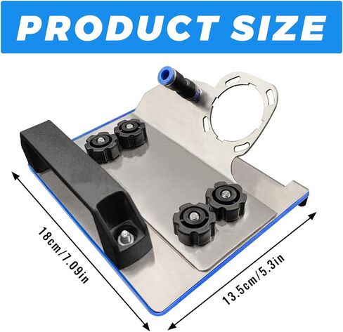 Angle Grinder Stand Grinder Holder Cutter Support Tools Angle Grinder Holder Bracket for Tile 45° Chamfer Cutting with Anti-scratch Base Connectable to Water Pipe, Blue in Saudi Arabia