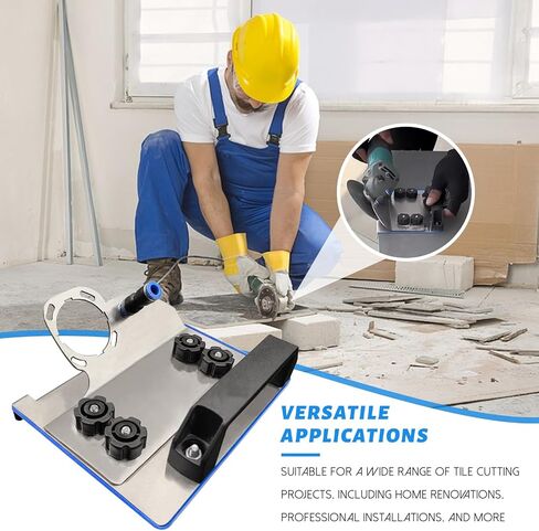 Angle Grinder Stand Grinder Holder Cutter Support Tools Angle Grinder Holder Bracket for Tile 45° Chamfer Cutting with Anti-scratch Base Connectable to Water Pipe, Blue in Saudi Arabia