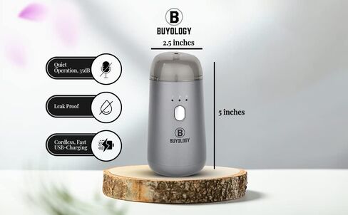 Rechargeable Car Essential Oil Diffuser| Portable, Cordless, Waterless| Aromatherapy Anywhere| Compatible with Pure Essential Oils| For Car, Travel, and Office| Long Lasting Car Air Freshener in Saudi Arabia