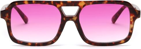 FEISEDY Retro 70s Aviator Sunglasses for Women Men Trendy Flat Square Frame UV400 Sunglasses B0174 in Saudi Arabia