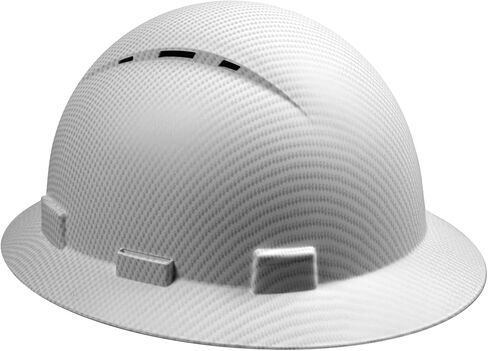 Full Brim Hard Hat - OSHA Safety Helmet Durable Lightweight Carbon Fiber Hard Hat, 6-Point Ratchet Suspension Protective Gear for Men and Women in Saudi Arabia
