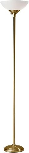 Adesso 7506-21 Glenn 300W Torchiere, 71 in., 2 x 150 W Incandescent/equiv. LED, Antique Brass, 1 Floor Lamp in Saudi Arabia