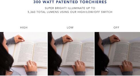 Adesso 7506-21 Glenn 300W Torchiere، 71 بوصة، 2 × 150 واط ساطع/مكافئ. LED، نحاس عتيق، 1 مصباح أرضي in Kuwait