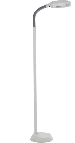 Lavish Home 72-6890 Natural Sunlight Floor Lamp with Bendable Neck-Reading, Craft, Studying, and Esthetician Light, 73.5-Inch Tall, Black in Saudi Arabia