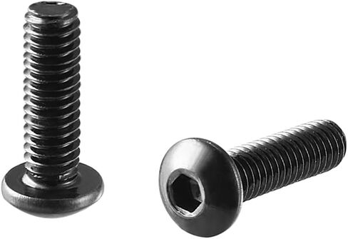 uxcell Button Head Hex Socket Cap Screws Bolts, M2.5x6mm and M2.5x10mm 10.9 Alloy Steel 200pcs in Saudi Arabia